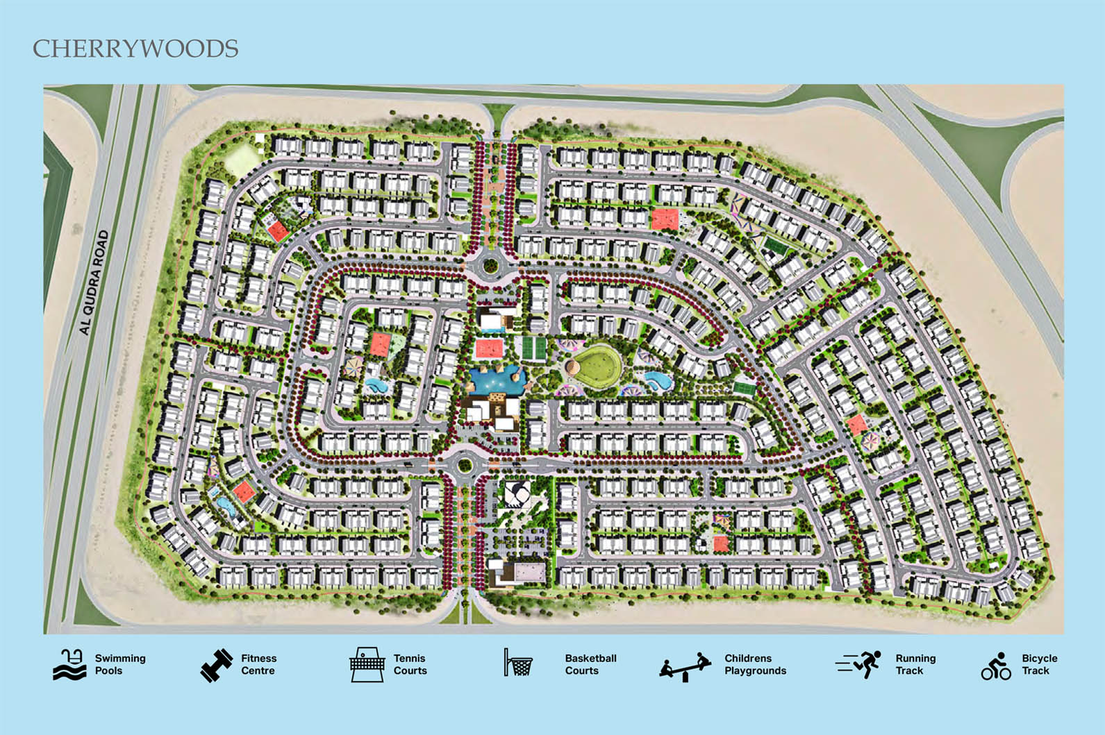 Master plan - Cherrywoods Townhouses - Meraas - etamea.com