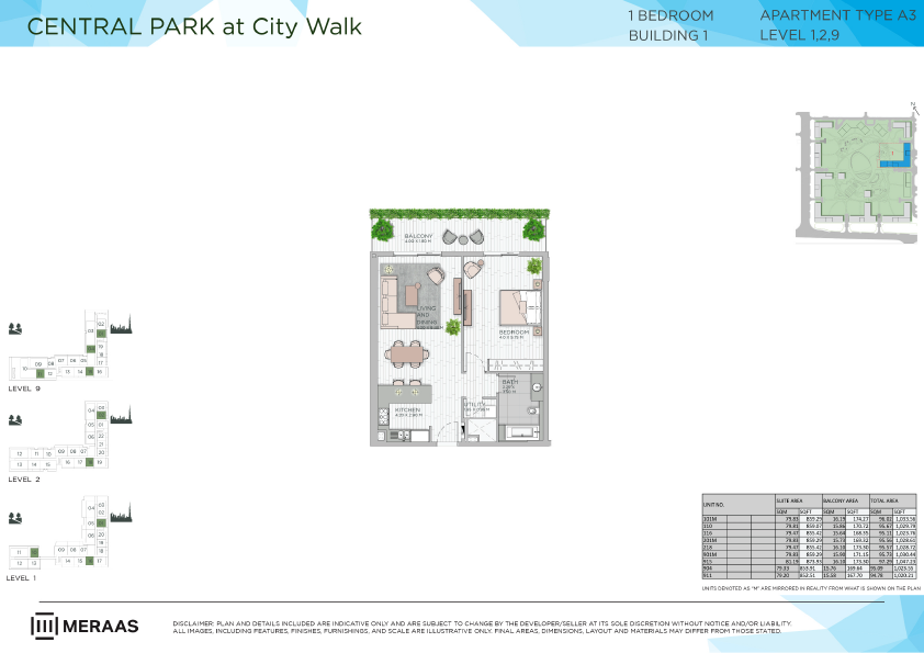 Floor plan -  -  Central Park by MERAAS  - etamea.com
