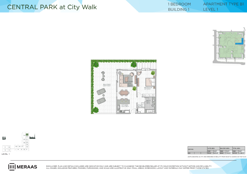 Floor plan -  -  Central Park by MERAAS  - etamea.com