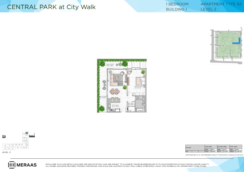 Floor plan -  -  Central Park by MERAAS  - etamea.com