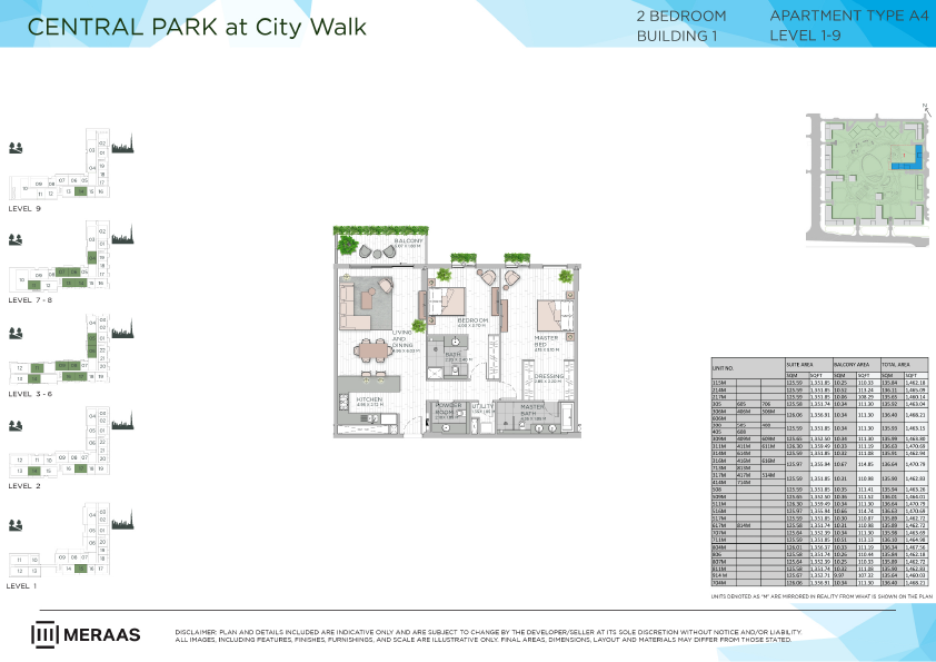 Floor plan -  -  Central Park by MERAAS  - etamea.com
