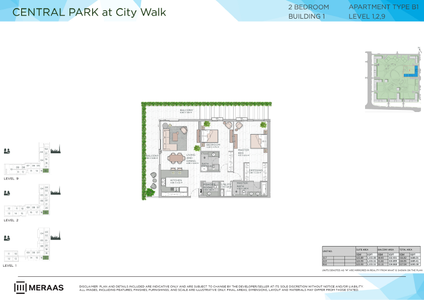 Floor plan -  -  Central Park by MERAAS  - etamea.com