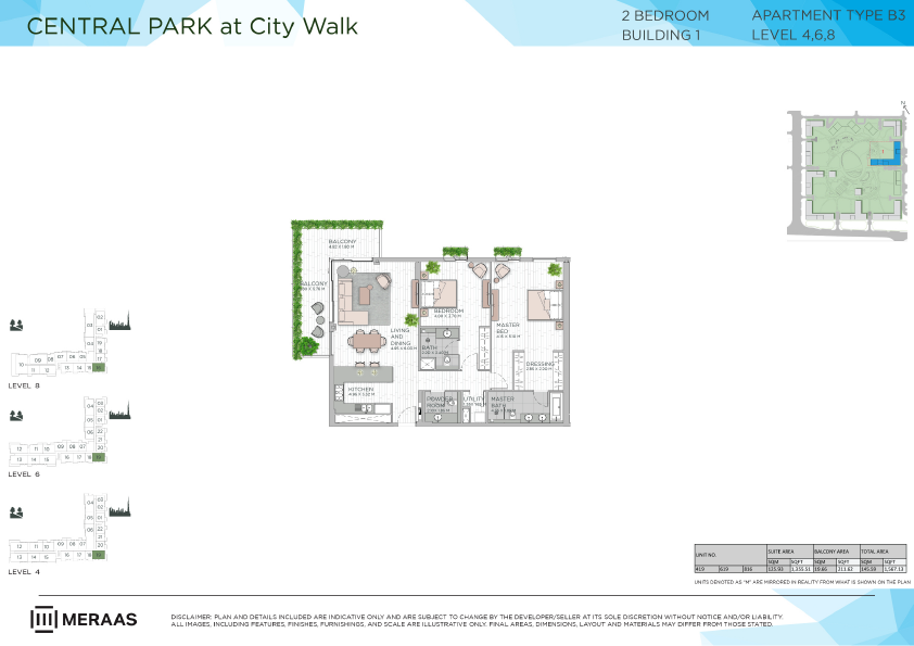 Floor plan -  -  Central Park by MERAAS  - etamea.com