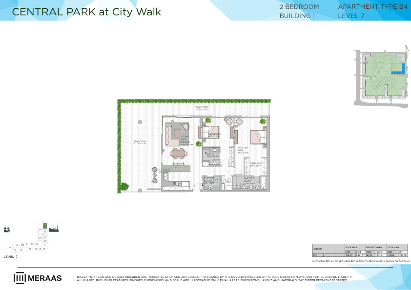 Floor plan -  -  Central Park by MERAAS  - etamea.com