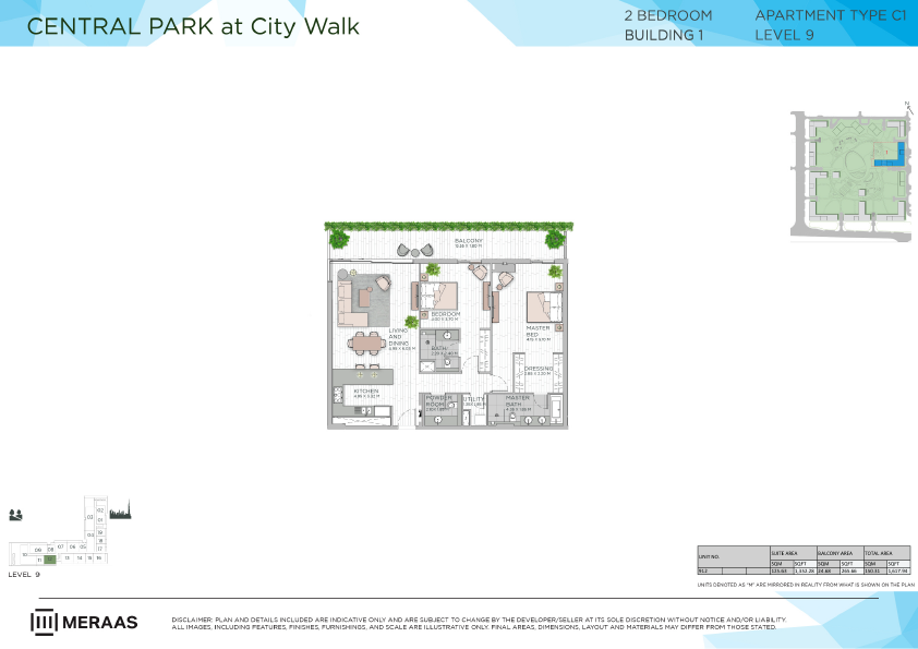 Floor plan -  -  Central Park by MERAAS  - etamea.com