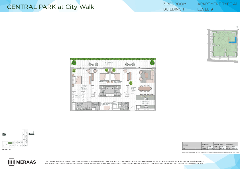 Floor plan -  -  Central Park by MERAAS  - etamea.com