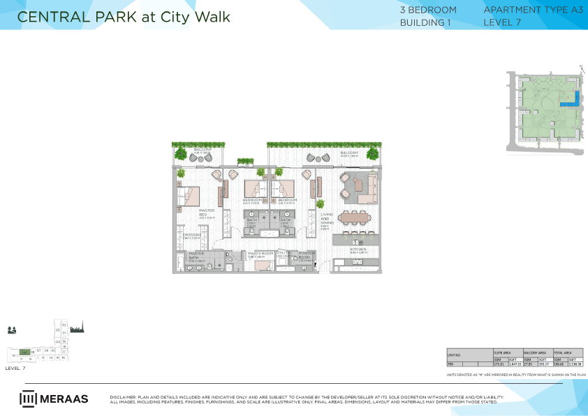 Floor plan -  -  Central Park by MERAAS  - etamea.com