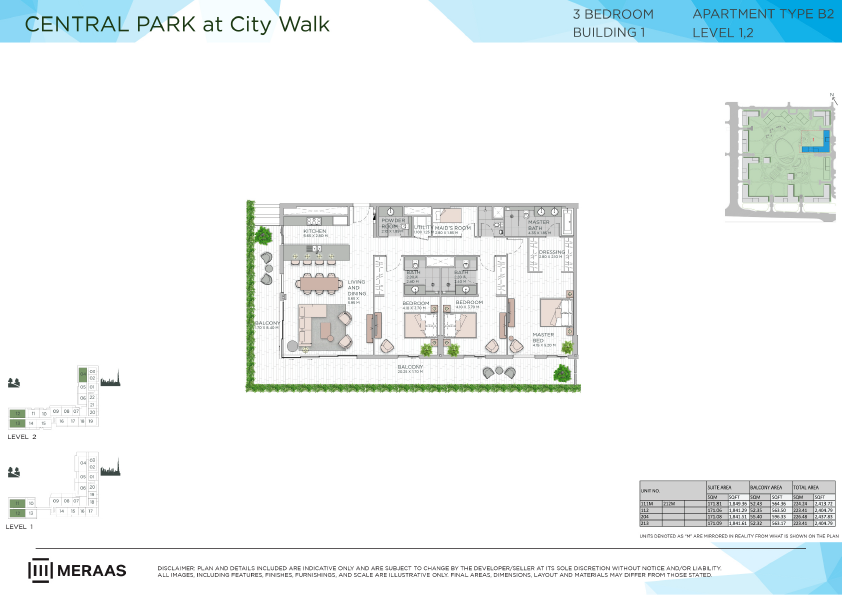 Floor plan -  -  Central Park by MERAAS  - etamea.com