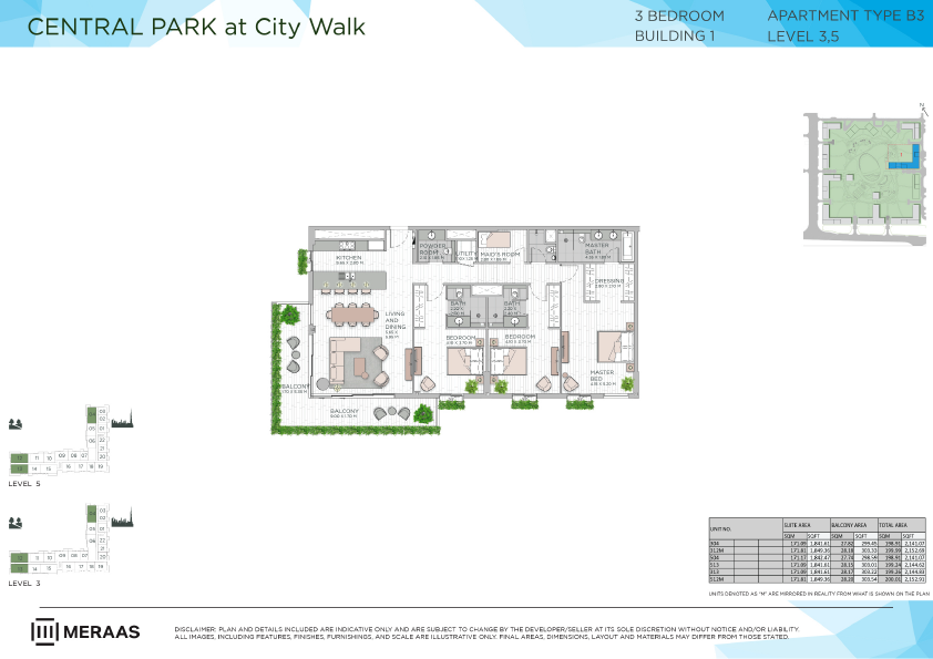 Floor plan -  -  Central Park by MERAAS  - etamea.com