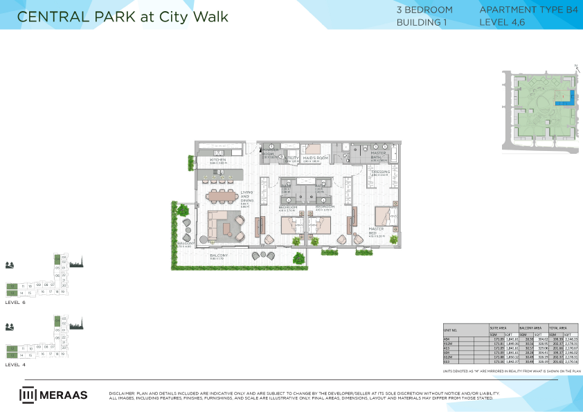 Floor plan -  -  Central Park by MERAAS  - etamea.com