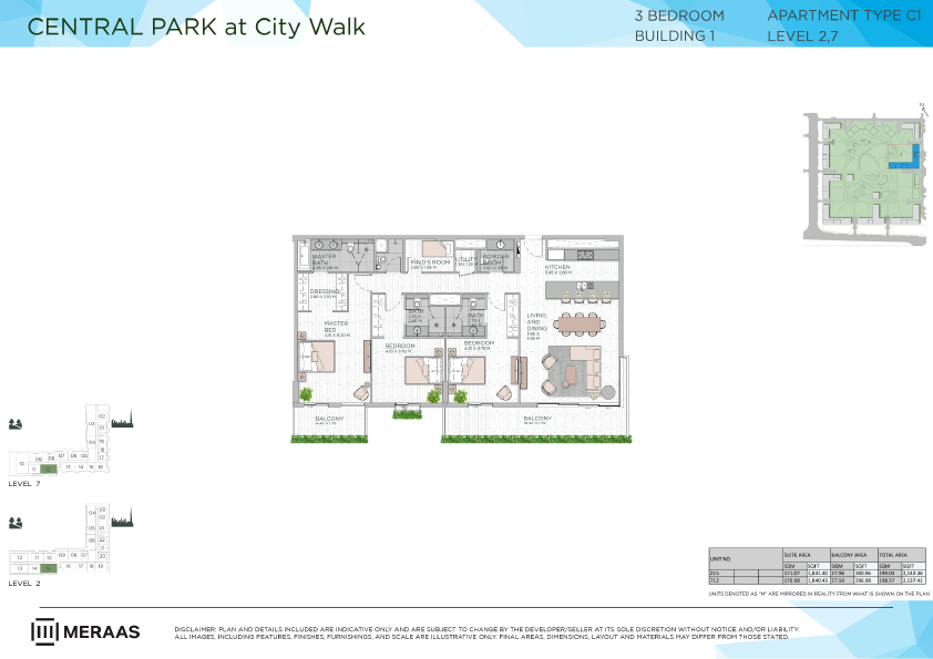 Floor plan -  -  Central Park by MERAAS  - etamea.com
