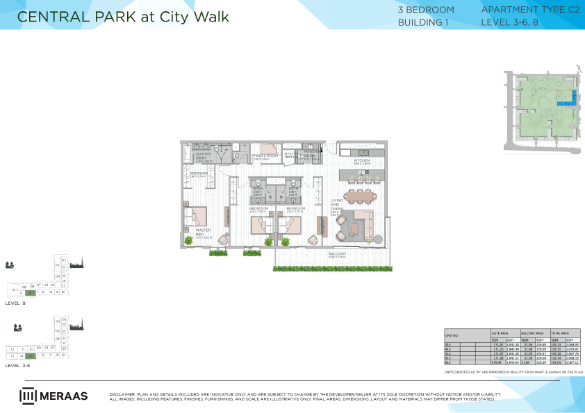 Floor plan -  -  Central Park by MERAAS  - etamea.com