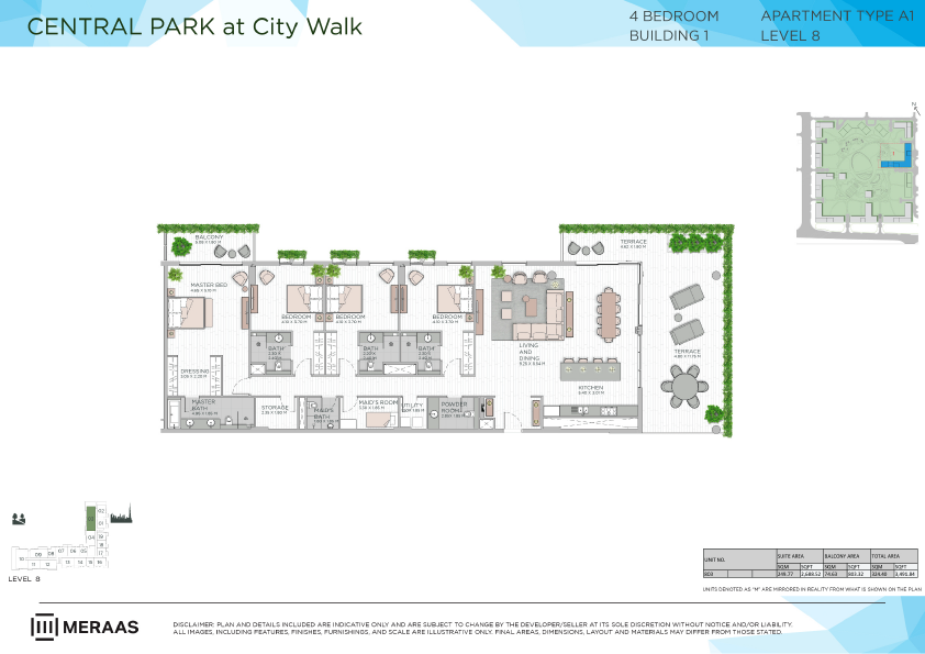 Floor plan -  -  Central Park by MERAAS  - etamea.com