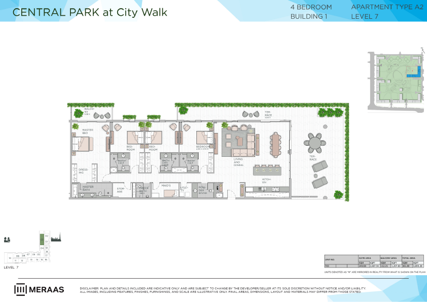 Floor plan -  -  Central Park by MERAAS  - etamea.com