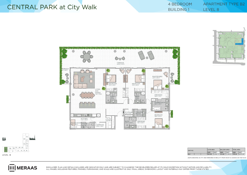 Floor plan -  -  Central Park by MERAAS  - etamea.com