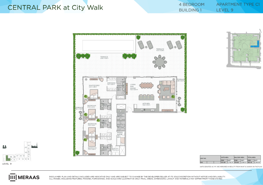 Floor plan -  -  Central Park by MERAAS  - etamea.com
